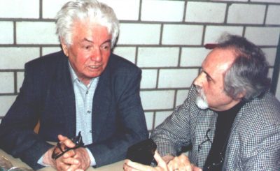 Владимир Войнович во время беседы с Григорием Крошиным